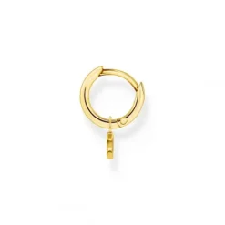 Thomas Sabo Ohrringe-Einzel Creole mit Mond Anhänger Gold - CR708-414-14