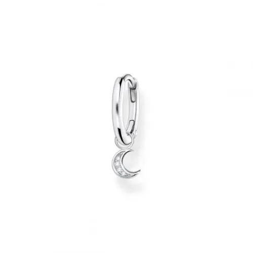 Thomas Sabo Ohrringe-Einzel Creole mit Mond Anhänger Silber - CR708-051-14
