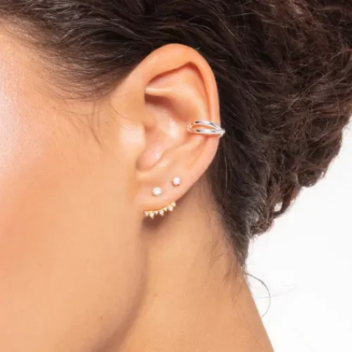 Thomas Sabo Ohrringe-Einzel Ohrstecker Weisser Stein Gold - H2135-414-14