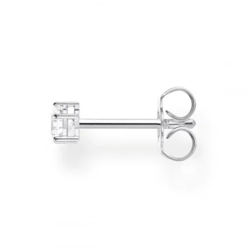 Thomas Sabo Ohrringe-Einzel Ohrstecker Weisser Stein Silber - H2148-051-14
