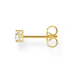 Thomas Sabo Ohrringe-Einzel Ohrstecker Weisser Stein Gold - H2148-414-14