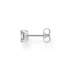 Thomas Sabo Ohrringe-Einzel Ohrstecker Weisser Stein Silber - H2233-051-14