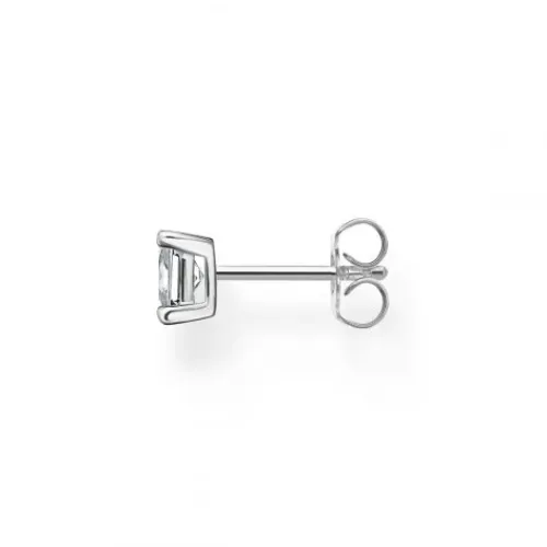 Thomas Sabo Ohrringe-Einzel Ohrstecker Weisser Stein Silber - H2233-051-14