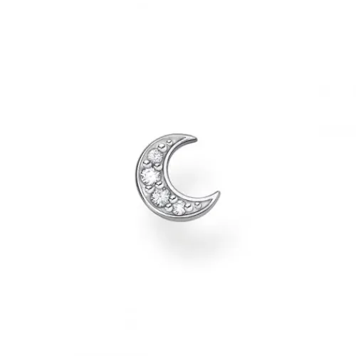 Thomas Sabo Ohrringe-Einzel Ohrstecker Mond Pavé Silber - H2133-051-14