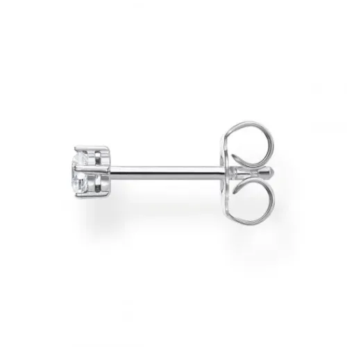 Thomas Sabo Ohrringe-Einzel Ohrstecker Weisser Stein Silber - H2135-051-14