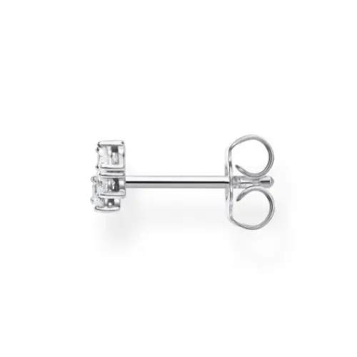 Thomas Sabo Ohrringe-Einzel Ohrstecker Weisse Steine Silber - H2132-051-14