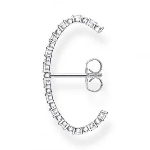 Thomas Sabo Ohrringe-Einzel Ohrstecker Weisse Steine Silber - H2155-051-14