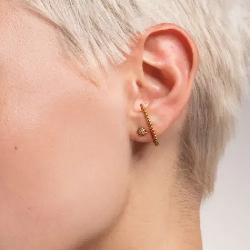 Thomas Sabo Ohrringe-Einzel Ohrstecker Stern Gold - H2144-414-14