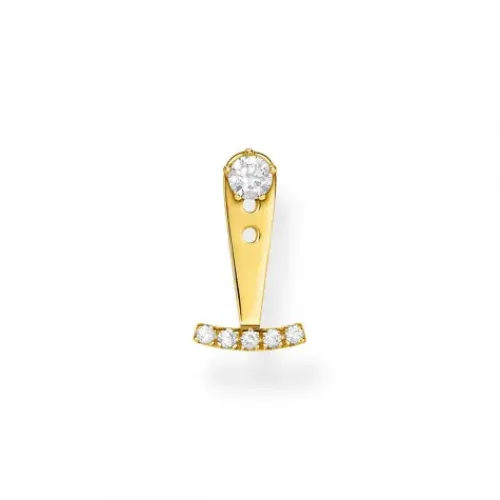 Thomas Sabo Ohrringe-Einzel Ohrstecker Weisse Steine Gold - H2152-414-14