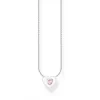 Thomas Sabo (Kette mit) Herz-Halskette Herz mit Pinkem Stein Silber - KE2184-041-9-L45V