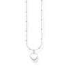Thomas Sabo (Kette mit) Herz-Halskette mit Herz Anhänger Silber - KE2287-001-21-L45v