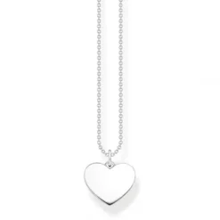Thomas Sabo (Kette mit) Herz-Herz Halskette Silber - KE2128-001-21-L45V
