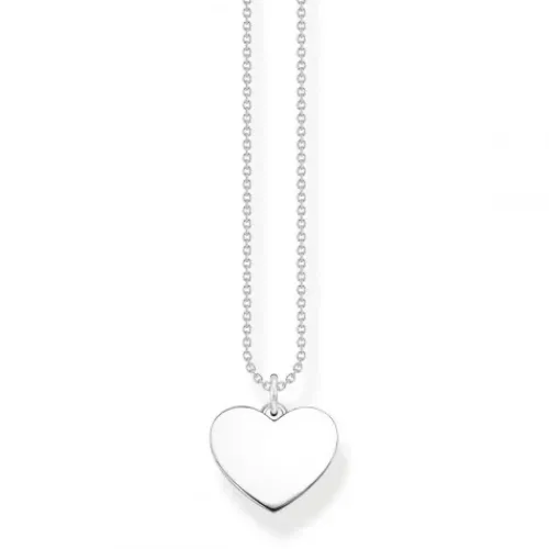 Thomas Sabo (Kette mit) Herz-Herz Halskette Silber - KE2128-001-21-L45V