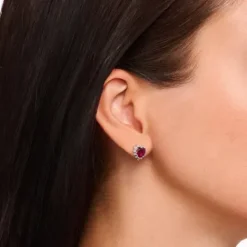 Thomas Sabo (Kette mit) Herz-Herz Ohrstecker Romance Silber - H2315-013-10