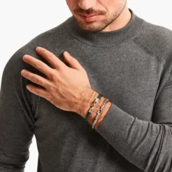 Thomas Sabo Armbänder-Lederarmband in Grün Silber - A2149-682-6