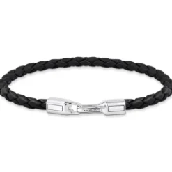 Thomas Sabo Armbänder-Lederarmband schmal in Schwarz Silber - A2147-682-11