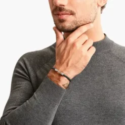 Thomas Sabo Armbänder-Lederarmband schmal in Grün Silber - A2147-682-6