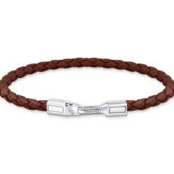 Thomas Sabo Armbänder-Lederarmband schmal in Braun Silber - A2147-682-2