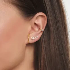 Thomas Sabo Ohrringe-Ohrklemme Gross Gold - EC0027-413-39