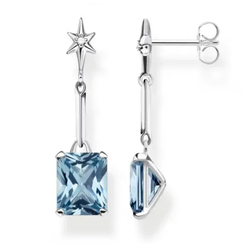Thomas Sabo Ohrringe-Ohrringe Blauer Stein Mit Stern - H2115-644-1