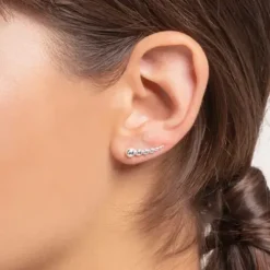 Thomas Sabo Ohrringe-Ohrringe Ear Climber Kugeln Silber - H2156-001-21