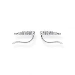 Thomas Sabo Ohrringe-Ohrringe Ear Climber Weisse Steine Silber - H2157-051-14