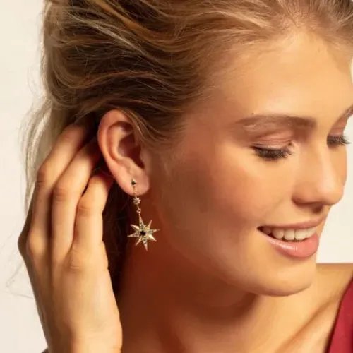 Thomas Sabo Ohrringe-Ohrringe Royalty Star & Moon - H2025-959-7