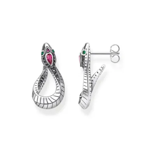 Thomas Sabo Ohrringe-Ohrringe Schlange Silber - H2123-342-7