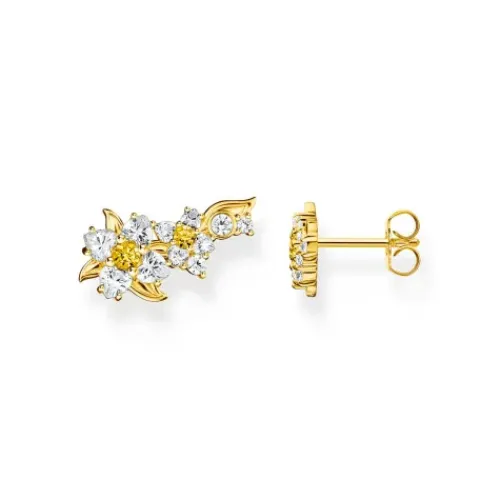 Thomas Sabo Ohrringe-Ohrstecker Blume Lovely Daisy vergoldet - H2324-414-4
