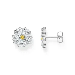 Thomas Sabo Ohrringe-Ohrstecker Blume Lovely Daisy gross Silber - H2169-051-4