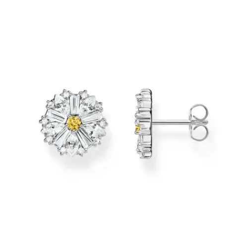 Thomas Sabo Ohrringe-Ohrstecker Blume Lovely Daisy gross Silber - H2169-051-4