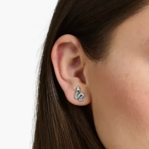 Thomas Sabo Ohrringe-Ohrstecker Geschwärzt Schlange - H2261-643-11