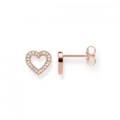 Thomas Sabo Ohrringe-Ohrstecker Herzen gross - H1945-416-14