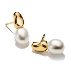 Thomas Sabo Ohrringe-Ohrstecker mit Perlen Natural Beauty vergoldet - H2320-430-14