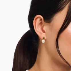 Thomas Sabo Ohrringe-Ohrstecker mit Perlen Natural Beauty vergoldet - H2320-430-14