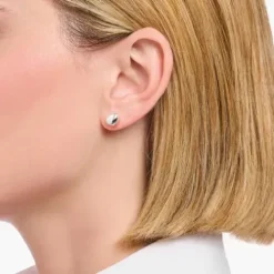 Thomas Sabo Ohrringe-Ohrstecker organisches Design Silber - H2307-001-21