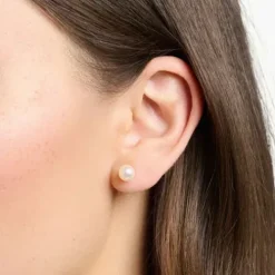 Thomas Sabo Ohrringe-Ohrstecker Perle Roségold - H1430-428-14