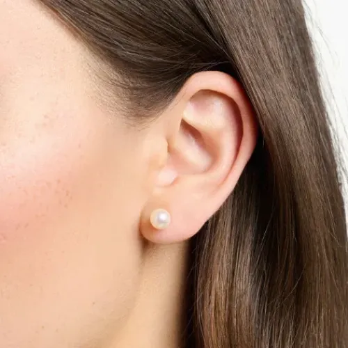 Thomas Sabo Ohrringe-Ohrstecker Perle Roségold - H1430-428-14