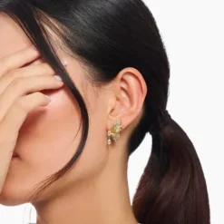 Thomas Sabo Ohrringe-Ohrstecker Schmetterling Butterfly Paradise mit Steinen vergoldet - H2328-414-14