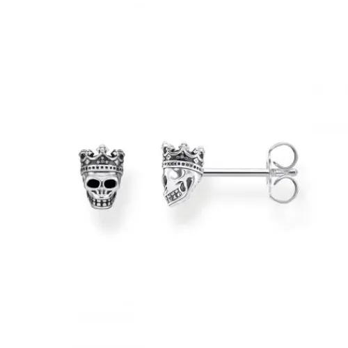 Thomas Sabo Ohrringe-Ohrstecker Totenkopf König - H2111-643-11