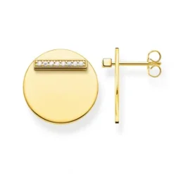 Thomas Sabo Ohrringe-Ohrstecker Together Coin Gold - H2096-414-14