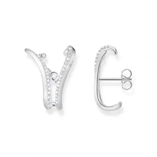 Thomas Sabo Ohrringe-Ohrstecker Welle mit Steinen - H2229-051-14