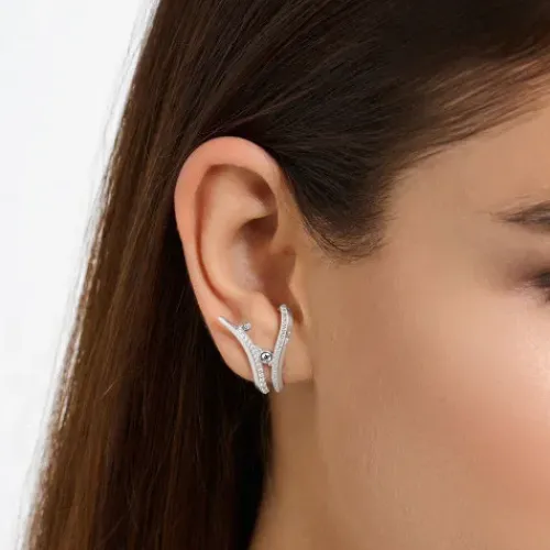 Thomas Sabo Ohrringe-Ohrstecker Welle mit Steinen - H2229-051-14