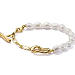 Thomas Sabo Armbänder-Perlenarmband Natural Beauty vergoldet - A2190-430-14-L19V