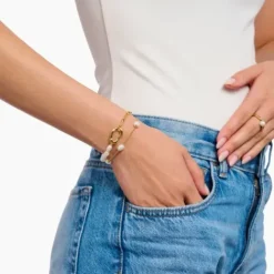 Thomas Sabo Armbänder-Perlenarmband Natural Beauty vergoldet - A2190-430-14-L19V