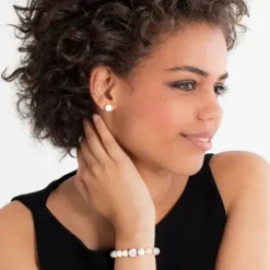 Thomas Sabo Ohrringe-Perlenohrstecker gross Silber - H1431-028-14