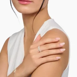 Thomas Sabo Ringe-Ring Blume Lovely Daisy mit Steinen Silber - TR2337-051-4