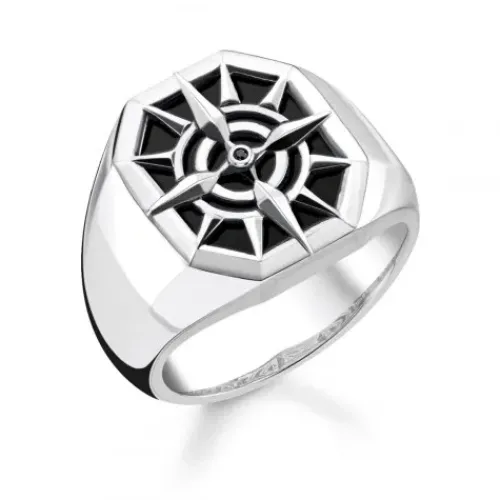 Thomas Sabo Ringe-Ring Compass Black - TR2274-641-11