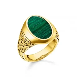 Thomas Sabo Ringe-Ring Grün Gold - TR2242-140-6