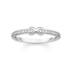 Thomas Sabo Ringe-Ring Infinity Mit Weissen Steinen Silber - TR2322-051-14